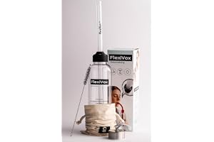 FlexiVox röstträningsset, transparent, 35 cm rör, graderad flaska, borste och väska