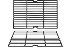 Denmay 41.9 x 54.6cm Cast Iron Grill Grate Spare Parts for Tepro Toronto, Taino Hero XL Charcoal Grill, Aktiva Angular, EL Fuego Montreal, Cast Iron Grill Accessories 2 Pieces