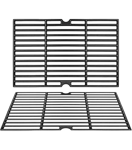 BBQ-Toro Grille de cuisson en fonte (2 pièces) | 41,5 x 55
