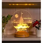 LED Lamp with Maiden's Tower Design - Special Romantic Istanbul Souvenir and Birthday Gift for Lover