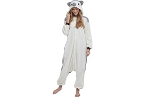 ULEEMARK Adulte Unisexe Anime Animal Costume Cosplay Combinaison Pyjama Outfit Nuit Vetements Onesie Kigurumi Halloween Costume Soiree de Deguisements, Hérisson