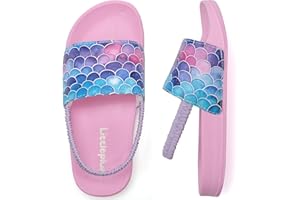 Littleplum Kids Sliders Girls Summer Slippers Boys Beach Pool Sandals Toddlers Flip Flops Anti-Slip Pool Sliders