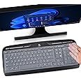 Keyboard Cover for Logitech MK320 K330 MK335 Wireless Keyboard, Waterproof Silicone Keyboard Protector for Logitech MK320 MK335, Logitech MK320 Protective Skin, Clear