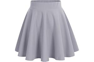 DRESSTELLS Jupe Mini Courte évasée en Polyester