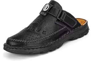 BUGUKI Uomo Pelle Sandali Estivi Punta Chiusa Zoccoli e Sabot