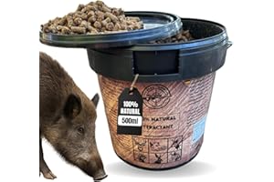 JARCSHOP Cubo 3 kg ATRAYENTE Jabali y RECLAMO CORZO comedero Jabali y reclamo Zorro Caza I Efectivo para Caza Jabali y atrayente para jabalies I Alquitran de Haya y Resina de Haya para Jabali.