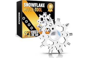 KEZKALS Vatertagsgeschenk, 23-in-1 Schneeflocken Multitool, Geschenke für Männer, Männertag Geschenke für Papa, Lustige Kleine Geschenke für Männer, Geburtstagsgeschenk für Männer, Vatertag geschenk