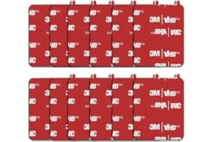 D.SKING Lot de 12 adhésifs de Rechange Double Face pour Tableau de Bord, Pare-Brise, Support de téléphone, Voiture, DVR et Navigation GPS 40 x 50 mm