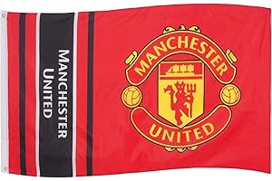 Manchester United FC Official Football Gift 5x3ft Striped Body Flag