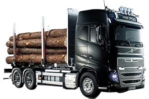 TAMIYA 1:14 RC Volvo FH16 - Veicoli per Legno radiocomandati Scala 1:14, Kit di Costruzione per Camion, Hobby, modellismo, assemblaggio, Non verniciati