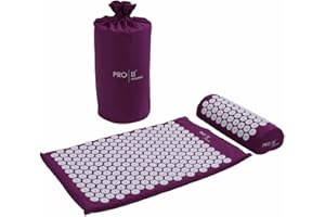 PRO 11 WELLBEING Acupressure Mat and Pillow Set with Carry Bag