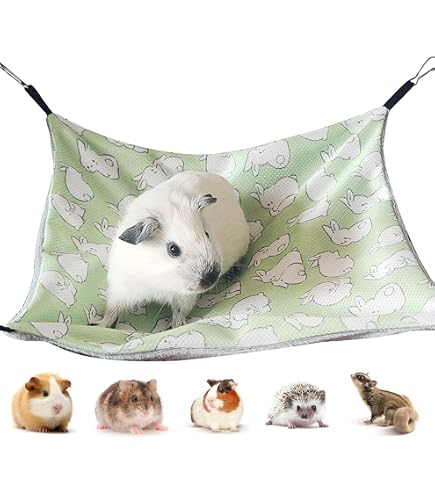 Nascondiglio Angolare Per Piccoli Animali – Tenda Amaca Per Criceti E Porcellini D'India, Con Ganci Metallici, Tessuto Morbido, Rosa, 30x23 Cm