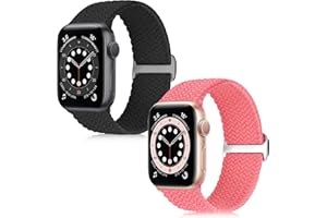 KIBDSNG Braided Sport Strap Compatible with Apple Watch Strap 38mm 40mm 41mm 42mm 44mm 45mm 49mm, Adjustable Elastic Woven Nylon Replacement Band for iWatch Ultra/Ultra 2 Series SE/9/8/7/6/5/4/3/2/1