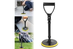 WUBUSHAN Aufstehhilfe, Aufstehhilfen schwarz, Stehhilfe höhenverstellbar, Hilfe beim Aufstehen vom boden, Stehhilfe für ältere menschen, Behindertengerechtes zubehör für den alltag