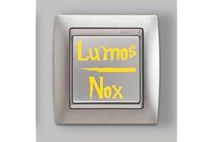CUSTOM VINYL "Lumos-Nox" naklejka na włącznik światła - Harry Potter jakość premium - ok. 2 x 4 cm