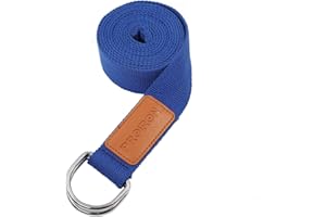 PROIRON Sangle de Yoga en Coton 244 x 3,8 x 0,2 cm pour Les Exercices D'étirement Yoga Fitness Débutants et Avancés