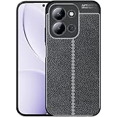Ehr. Xiaomi Redmi 15C Uyumlu Kamera Korumalı Deri G&ouml;r&uuml;n&uuml;ml&uuml; Darbe Emici Tam Korumalı Auto Focus L&uuml;ks Silikon Kılıf