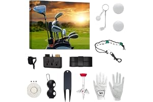 Golf adventskalender 2026, 24 dagars jul nedräkning verktygssats | Praktisk nedräkningskalender med golftema för nybörjare och golfare, designad för julhelger, dagliga överraskningar
