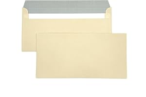 umschlag-discount - buste lettere in colore beige senza finestrina per fatture, offerte, inviti & Co - 100 buste con linguetta autoadesiva con dimensioni 220 x 110 mm (DIN lungo)