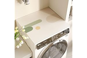 GoldeneAmeisen Waschmaschinen abdeckungen,Tabletop Waschmaschinen Auflage rutschfest,Trommel-Waschmaschinen Staubschutz,wasserbeständig,waschbar,rutschfeste Oberfläche,für KüHlschrank Waschmaschine