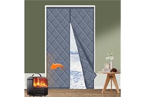 Homebay® Magnetic Thermal Insulated Door Curtain for Winter Thickened Oxford Fabric Doorway Curtain Screen Door Cover Insulation Draft Curtain for Doors