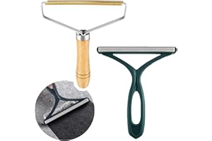BHW Golarka do usuwania sierści zwierząt, 2 sztuki w opakowaniu, przenośna szczotka do usuwania kłaczków, szczotka do ubrań, do swetrów, tkanych płaszczyzn, dywanów, dziewiarskich sierści zwierzęcych,