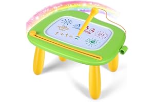 Smasiagon Lavagna Magnetica per Bambino 1 Anno, Grande Magica Cancellabile Scrittura Tablet con Le Gambe, Giocattolo Educativo e Regalo per Bambini 1 2 3 Anni (Verde)