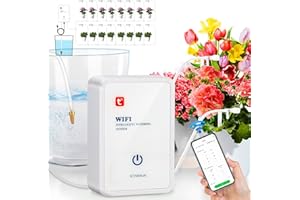 Diealles Shine system nawadniania roślin, automatyczne nawadnianie roślin pokojowych, sterownik nawadniania, Wi-Fi, zdalne sterowanie za pomocą aplikacji, nawadnianie kropelkowe do nawadniania