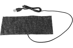 HILITAND Heating Pad 5V USB Electric Cloth Heater Pad Heating Element for Clothes Seat Pet Warmer 35℃-45℃, 7.87 x 3.94inch Black
