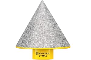 HIGHDRIL - Fresa diamantata, diametro 50 mm, filettatura M14, ingrandimento dei fori esistenti in porcellana, ceramica, marmo, granito