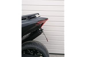 GROFATEC Portatarga corto per Yamaha T-Max 560 2022-2024 portatarga EVO set conversione Maxi Scooter XP560 conversione posteriore Tail Tidy posteriore corto tmax560 twin yamaha mbk