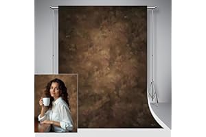 Kate Texture Fondali Fotografia Marrone Dipinto a Mano Grande Sfondo Fotografico Senza Creazioni per Neonato Sparatutto Studio Puntelli 10X20ft / 3x6m