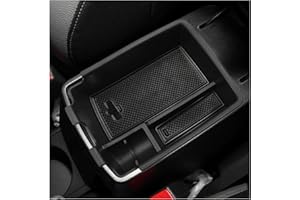 SXCY Vano Portaoggetti per Kia Stonic Rio 2018-2023 Bracciolo, Center Console Organizzatore Storage Box con Tappetino Antiscivolo Accessori Kia Stonic