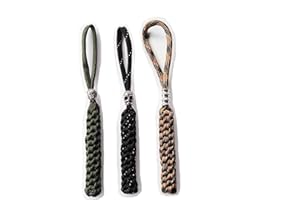 Danuland Paracord Pocket Knife Lanyard with Alloy Skull Beads,Handcrafted Lanyards Pendant for Hunting Knife/Outdoor Gear/Zipper Pulls/Keychains/Camera/Cell,3 pcs