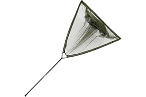 MOUNTAIN WAREHOUSE Sporting Wholesale 42" Inch Green Carp Fishing Landing Net and 2pc Telescopic Handle Set up Pole