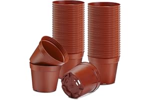 Muzhira Anzuchttöpfe, Ø 12cm 20 Stück Premium Anzucht Topf – Pflanztöpfe rund zur Pflanzen Anzucht - Blumentöpfe für Sämlinge für Pflanzen, Sukkulenten, Setzlinge, Stecklinge, Umpflanzen