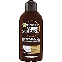 Garnier Bräunungs-Öl für Gesicht und Körper, Pflegendes Sonnen-Öl für schonend gebräunte Haut, Ambre Solaire, Mit Kokos…