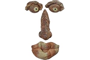 Exnemel Albero con la Faccia da Vecchio,Old Man Tree Hugger, Decorazioni artistiche da Giardino Peeker Yard, Facce di Alberi Decorazioni per Esterni Decorazioni d'Arte da Giardino Scultura Faccia (B)