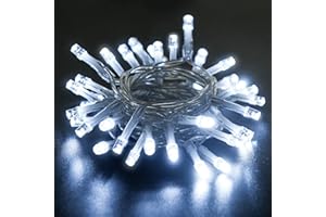 cshare LED Fairy Lights, 3M/9.8Ft 30LEDs with Timer (6 Hours ON | 18 Hours Off) is Battery Operated for Room,Patio,Halloween,Christmas,Indoor/Outdoor Decoration| Cool White