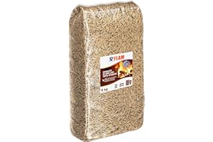 R GARDEN Granulés de Bois (pellets de Chauffage) 6 mm 100% résineux – Combustible Premium pour poêle à granulé, Inserts et chaudière à pellets – Pouvoir calorifique élevé - R'FLAM - 5 KG