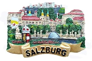 MUYU MAGNET Salzburg Austria 3D Fridge Magnet Travel Souvenir Gift Home Kitchen Decoration Magnet Sticker Austria Salzburg Fridge Magnet Collection