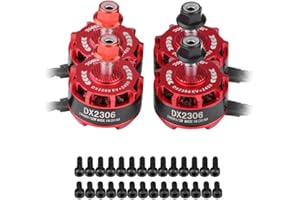 DILWE DX2306 Brushless Motor Set, 2400KV 2-4S CW CCW - Hohe Leitfähigkeit - Geringen Widerstand - Metall RC Motor für X210 / X220 / X250 FPV Racing Drohne, 4 Pcs/Set