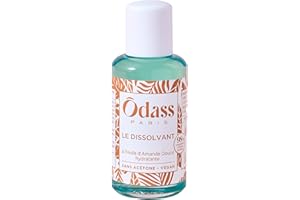 ÔDASS PARIS Odass Paris - Le Dissolvant Sans Acétone Bio Sourcé - Dépose de Vernis Classique et Semi-Permanents sans Agresser les Ongles - 98% d'Origine Naturelle - Huile d'Amande Douce Fabriqué en France - 100ml