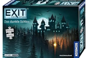 KOSMOS 680787 EXIT - Das Spiel + Puzzle - Das dunkle Schloss, Level: Einsteiger, Escape Room Spiel mit Puzzle, EXIT Game für 1 bis 4 Spieler ab 10 Jahre, EIN einmaliges Gesellschaftsspiel