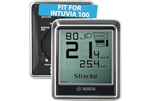 Besudo Housse de protection pour Bosch Intuvia 100 Display - Protecteur d'écran transparent contre l'eau, la poussière et les rayures - Accessoire pour ordinateur de vélo