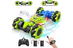Pristar Remote Control Car, 4WD RC Car Hand Controlled Car, 3 Control Methods 2.4 GHz Toy Car 360 Degree Rotation RC Drift Stunt Auto Car Remote Control Cars for Kids Age 6 8 10 12