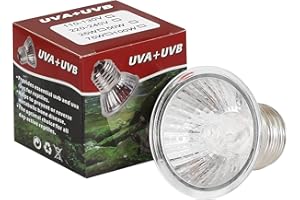 LEDGLE Lampada LED Calore Tartaruga 25W, Lampadina UVA E27, Lampada Calore per Rettili Acquario, Lampadine Habitat per Animali Domestici