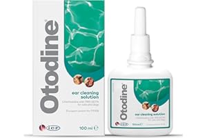 ICF Otodine Ohrenreiniger Hund, Hund Ohrentropfen stoppen Ohren Entzündungen und Juckreiz, Haustier Ohrreiniger für Hunde und Katzen, Hundeohrreinigungslösung, Hundeohrschmalz, Schmutz, Geruchsentferner