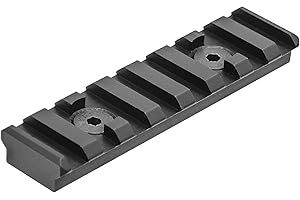 UTG PRO UTG Unisex – Erwachsene PRO M-LOK 8-Slot Picatinny Rail Section, Black Schiene, schwarz, 8,67 cm