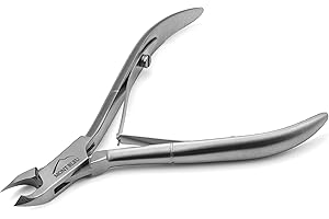 Mont Bleu Tronchesi per cuticole in acciaio inox, Meccanismo di primavera, 3 mm